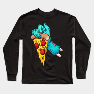 Zombie pizza Long Sleeve T-Shirt